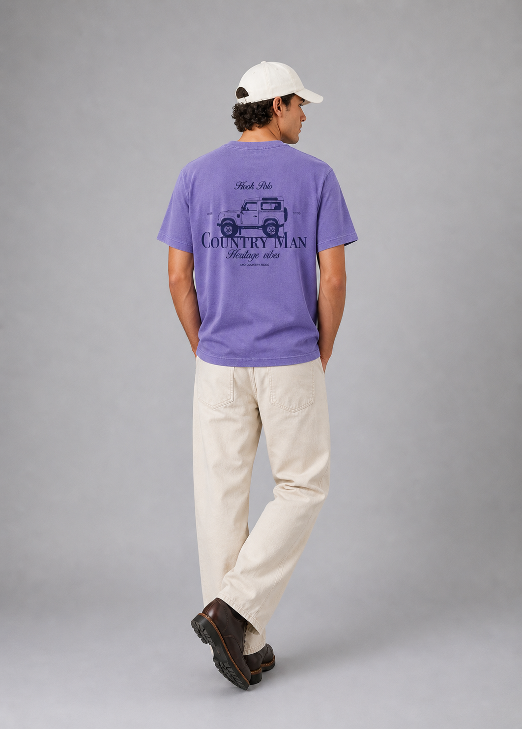 Landy Tee - Washed Purple