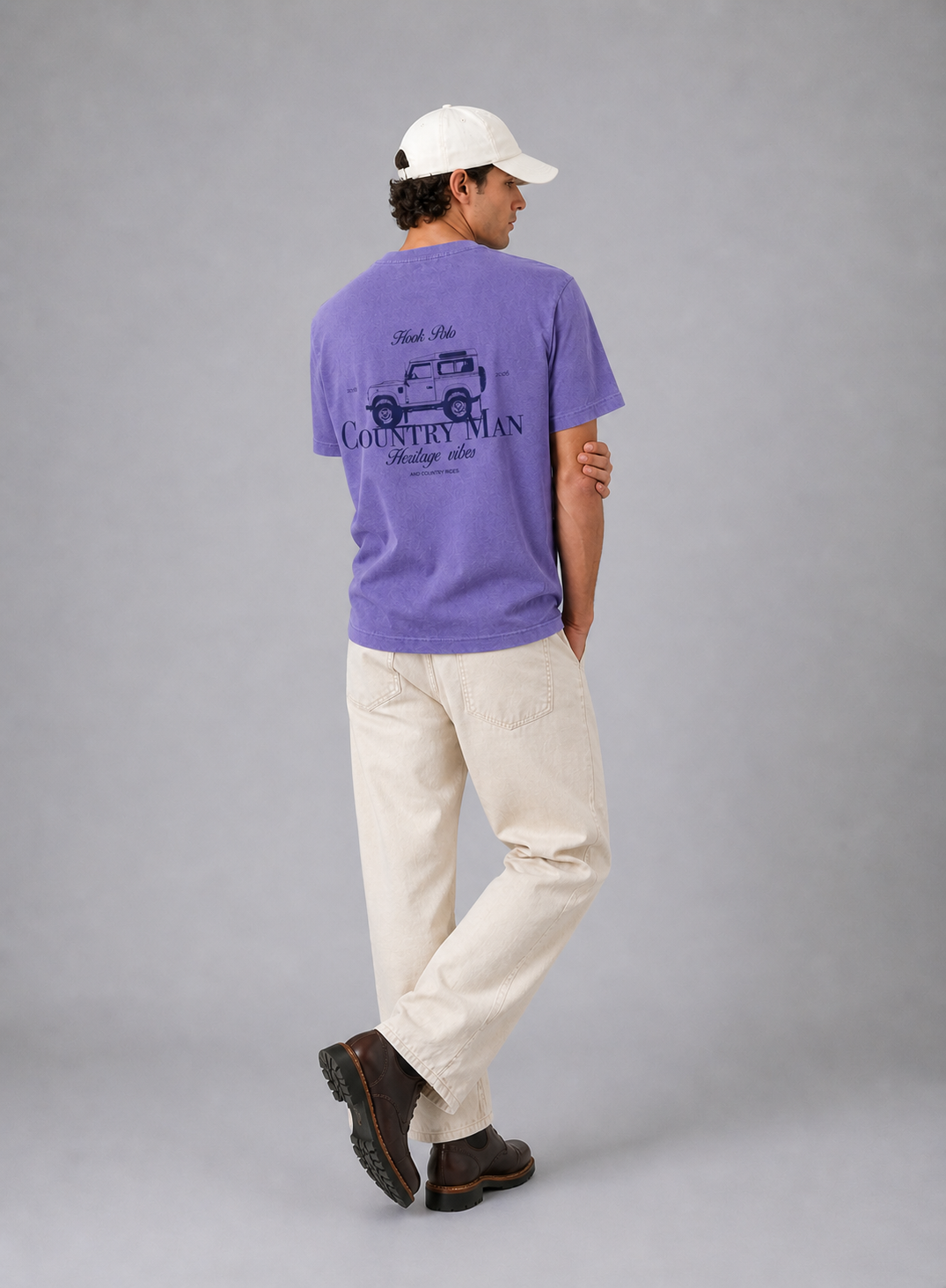 Landy Tee - Washed Purple
