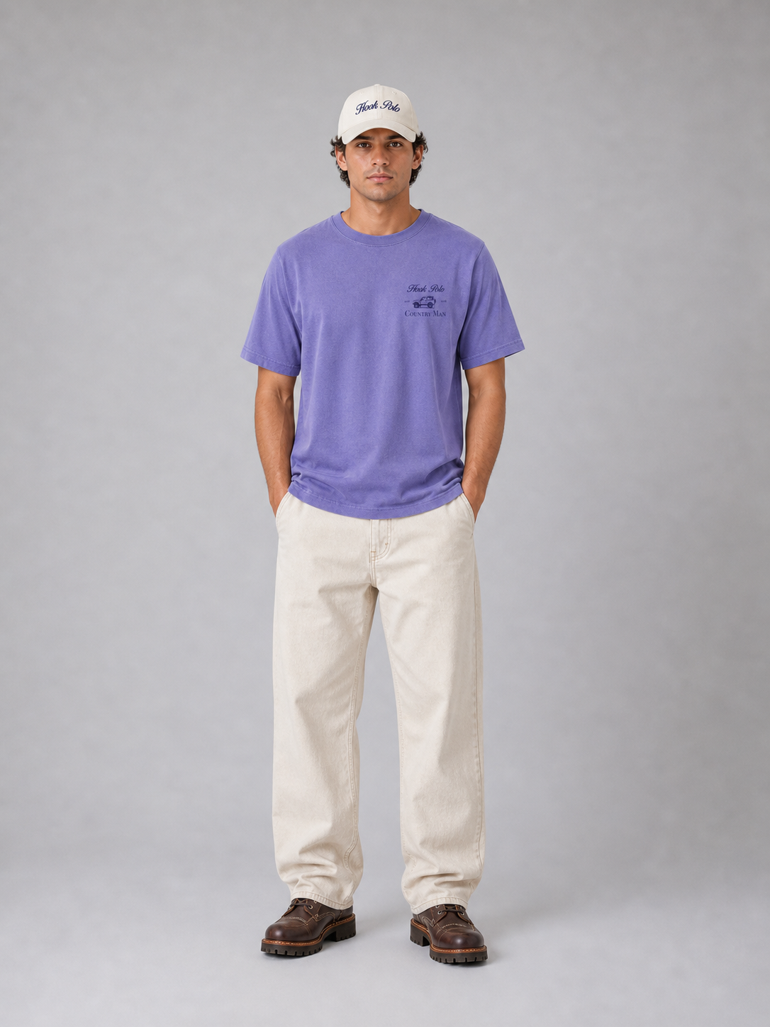 Landy Tee - Washed Purple
