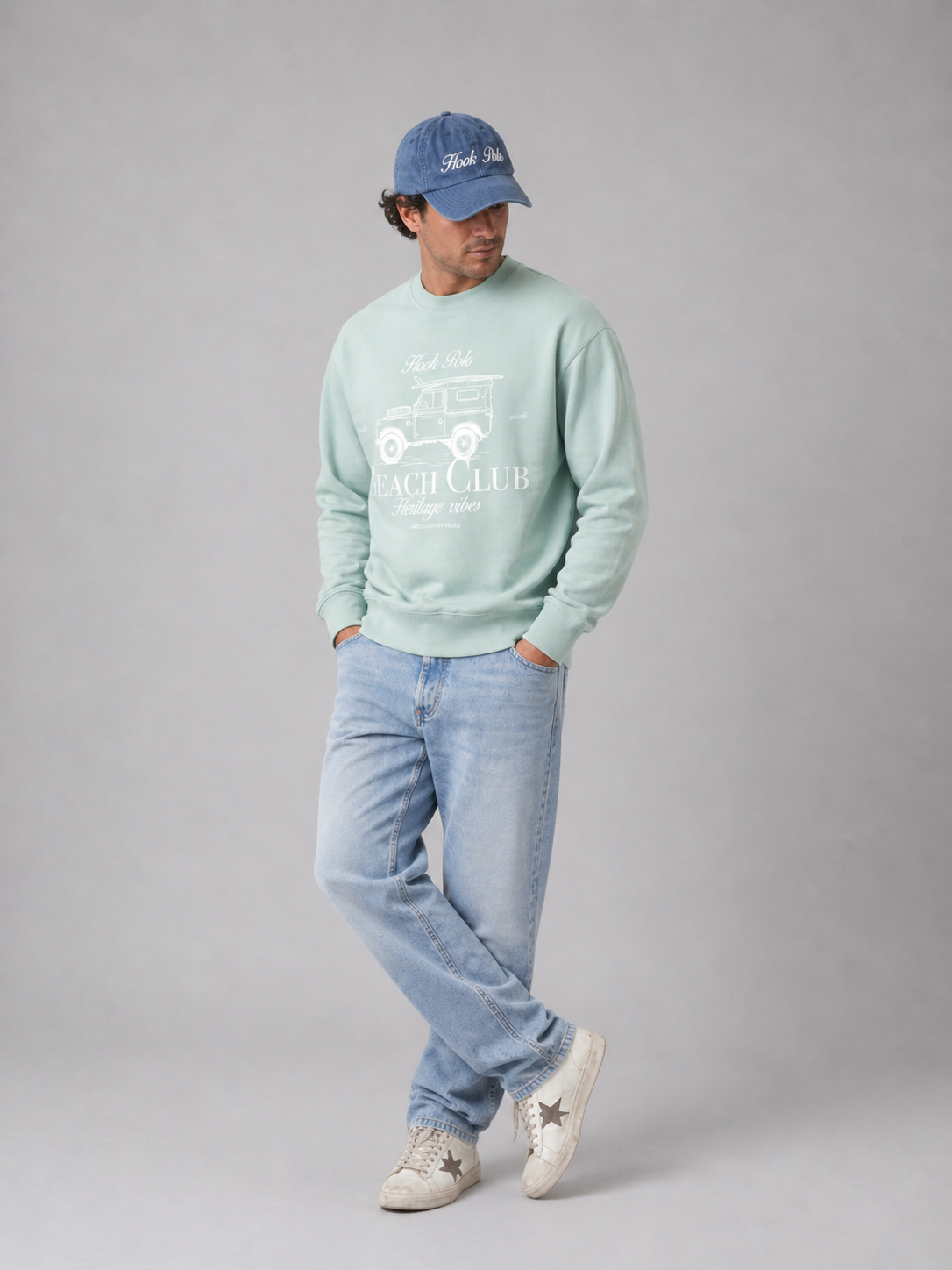 Landy Beach Club Sweatshirt - Green