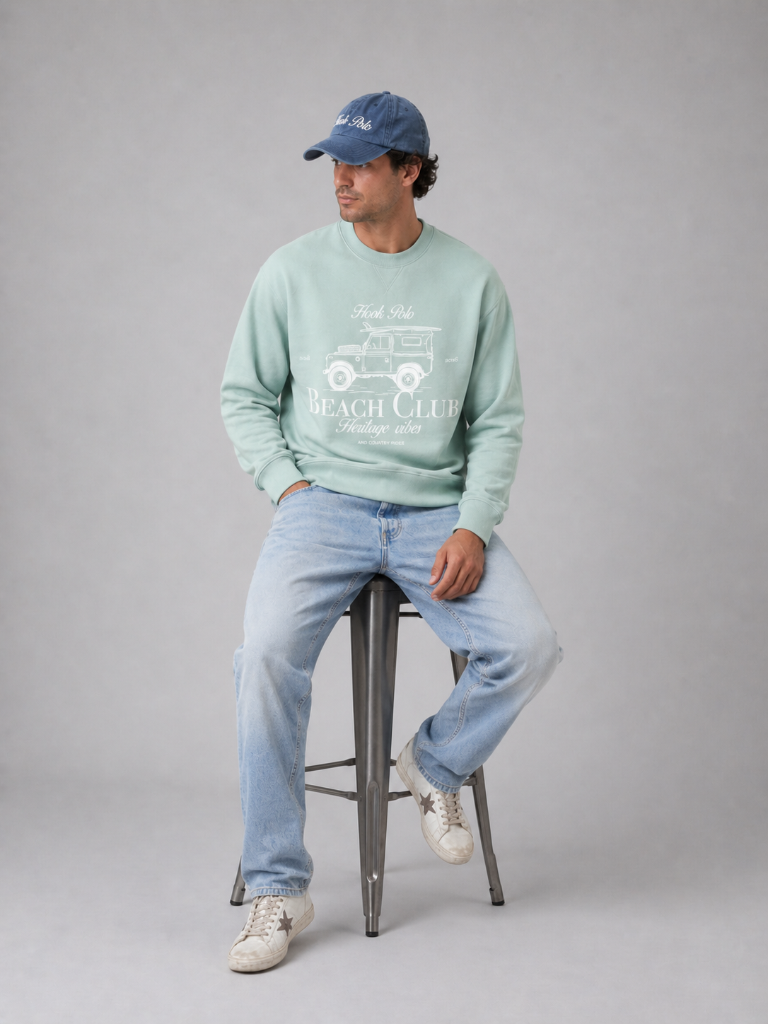 Landy Beach Club Sweatshirt - Green