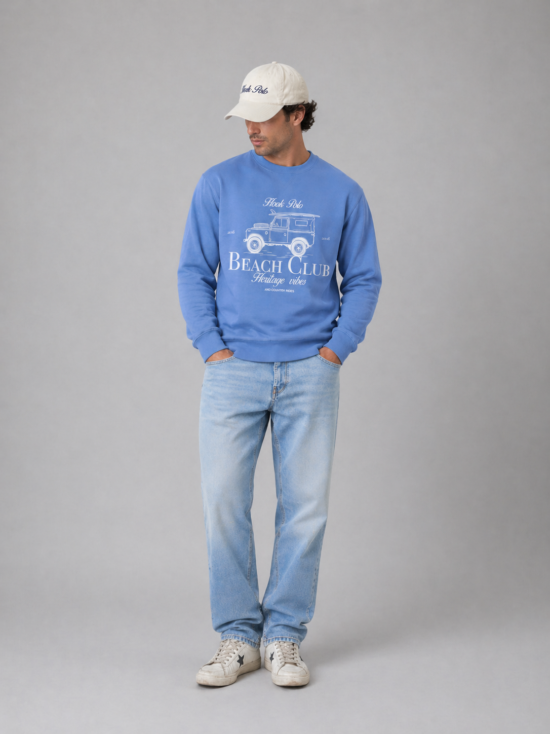 Landy Beach Club Sweatshirt - Blue