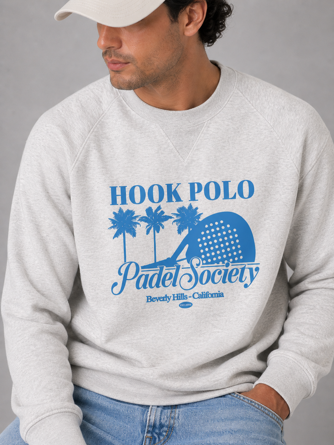 Padel Society Sweatshirt - Cool Grey