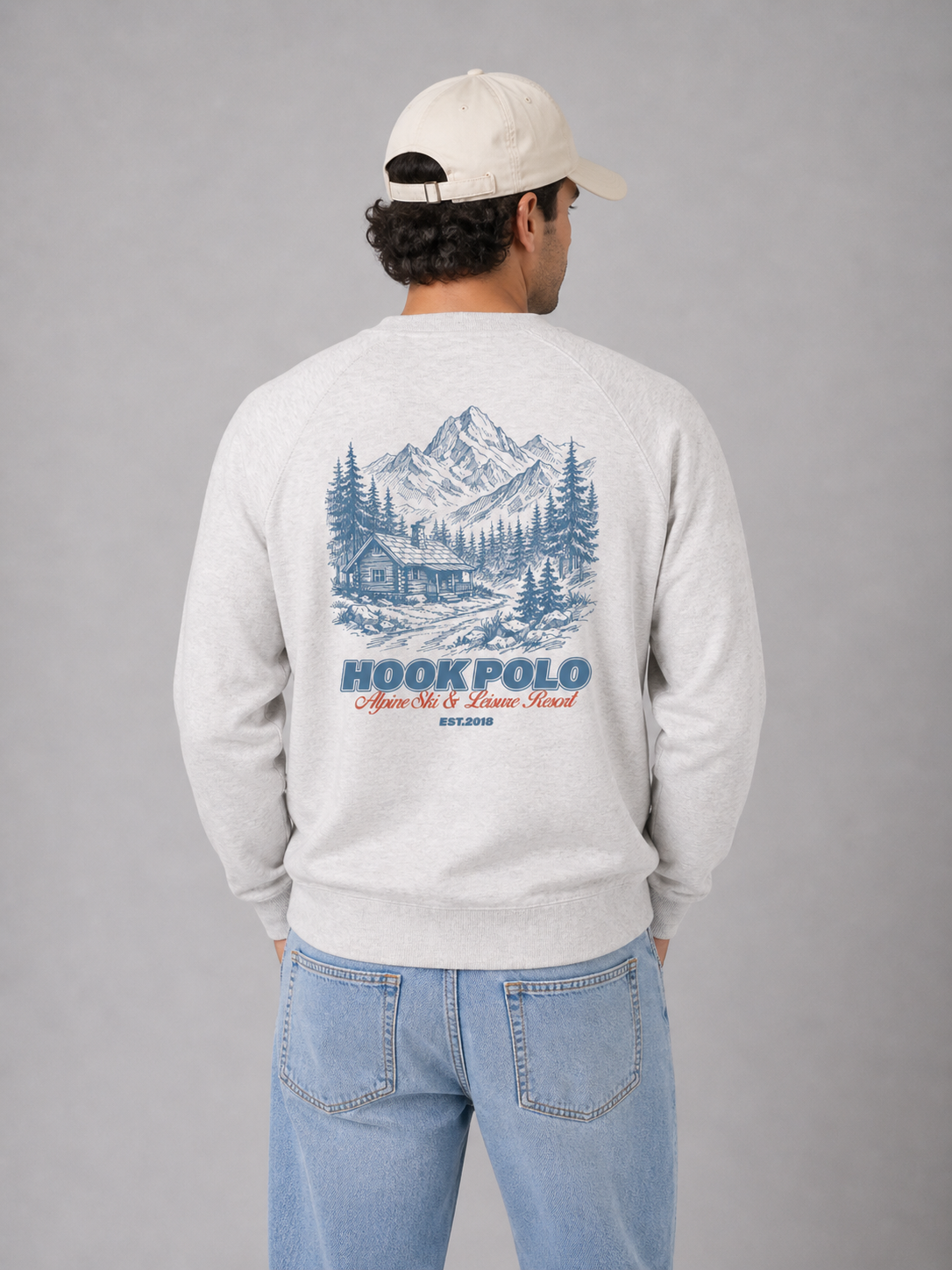 Alpine Resort Sweatshirt - Cool Grey