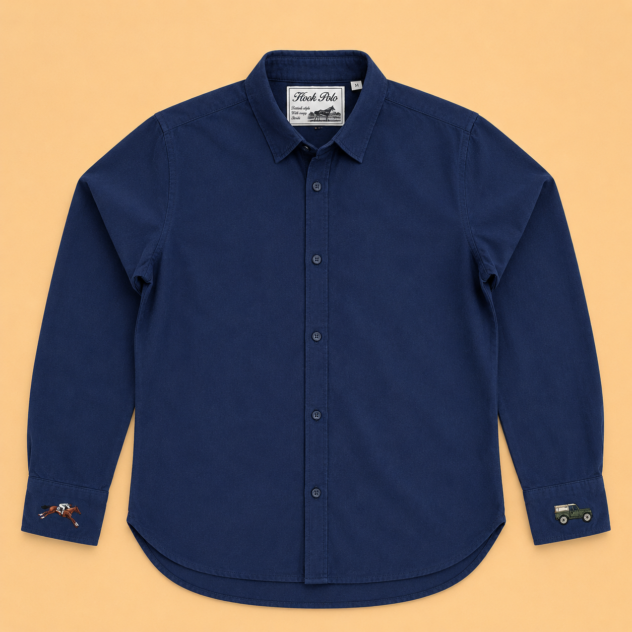 Ladies Race Day Oxford Shirt - Navy