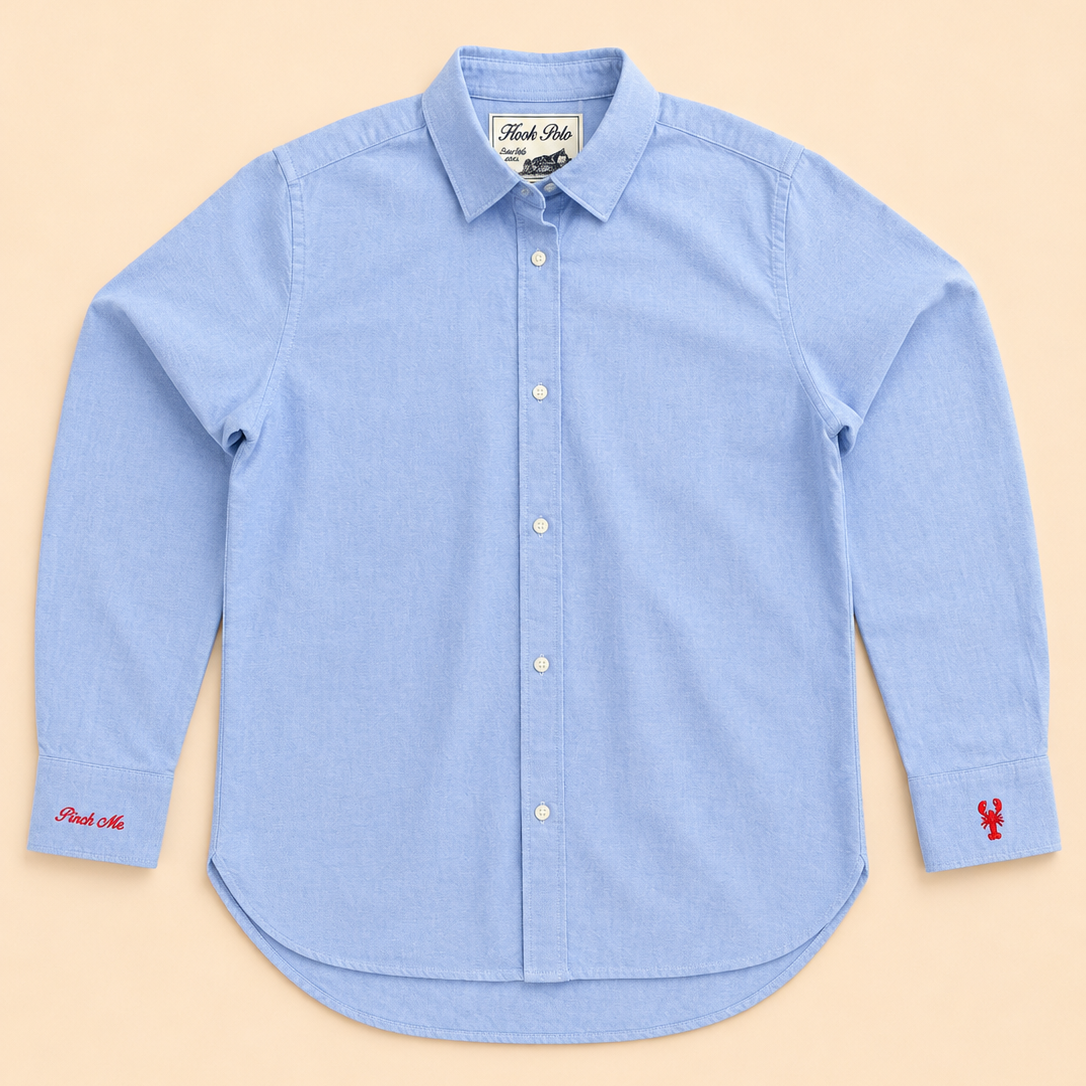 Ladies Lobster Oxford Shirt - Blue