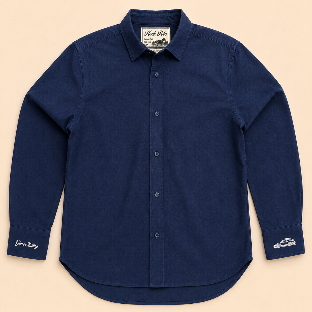 Ladies Skiing Oxford Shirt - Navy