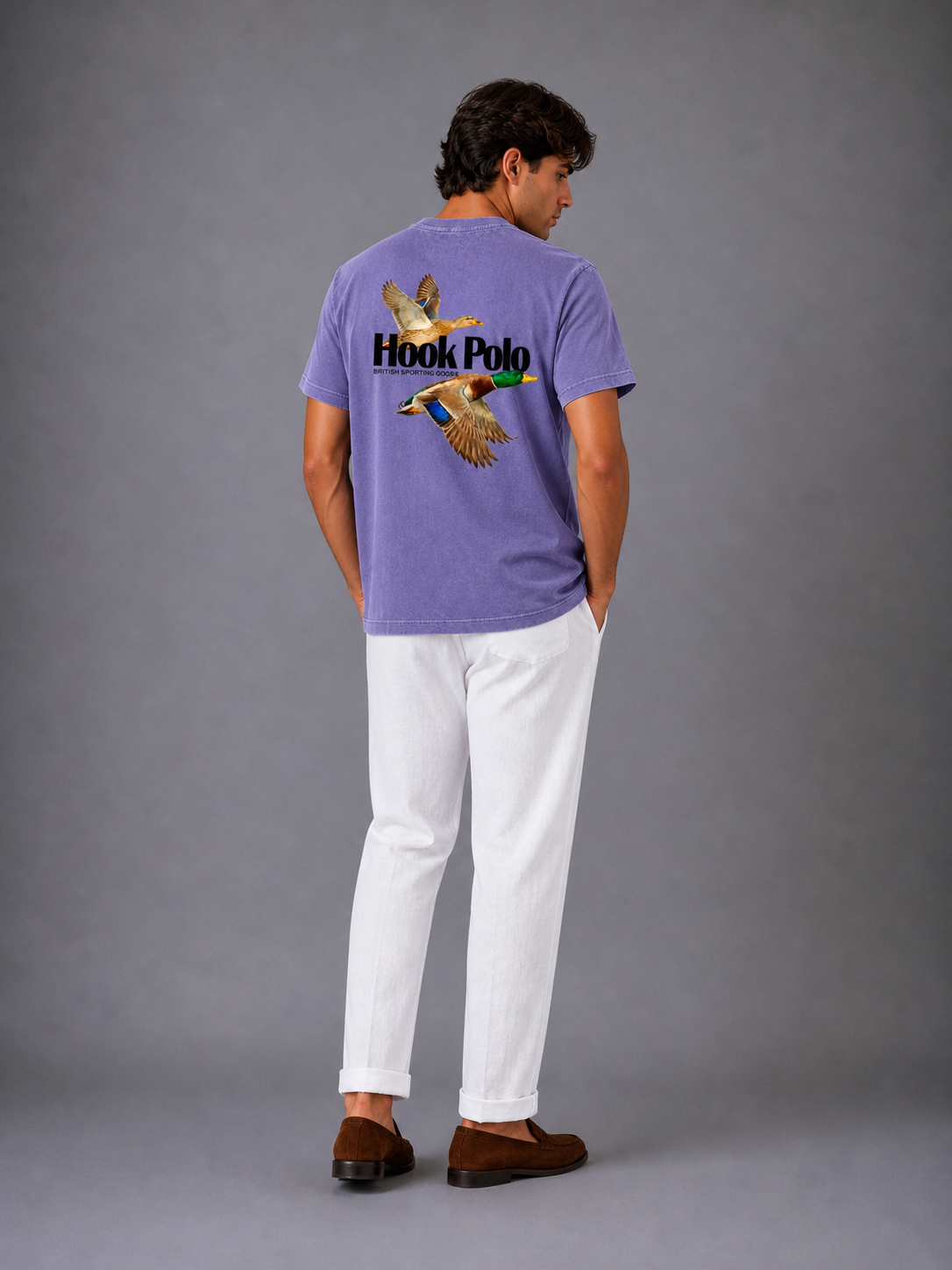Duck Shoot Tee - Washed Purple