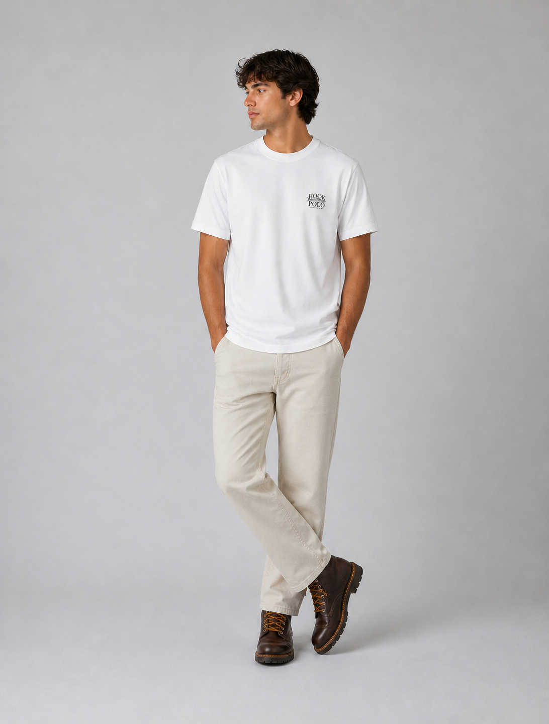 Hook Line Sinker Tee - White