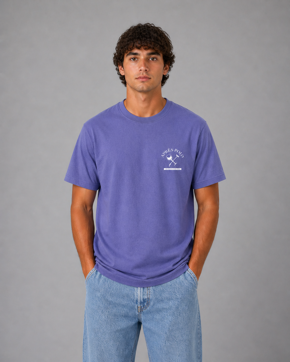 Après Polo Tee - Washed Purple