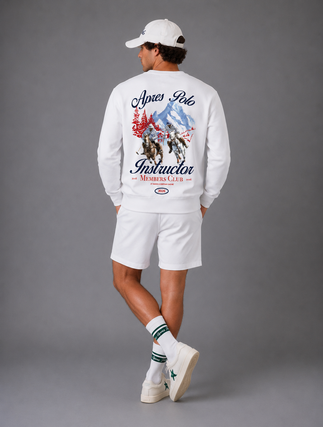 Snow Polo Sweatshite - White