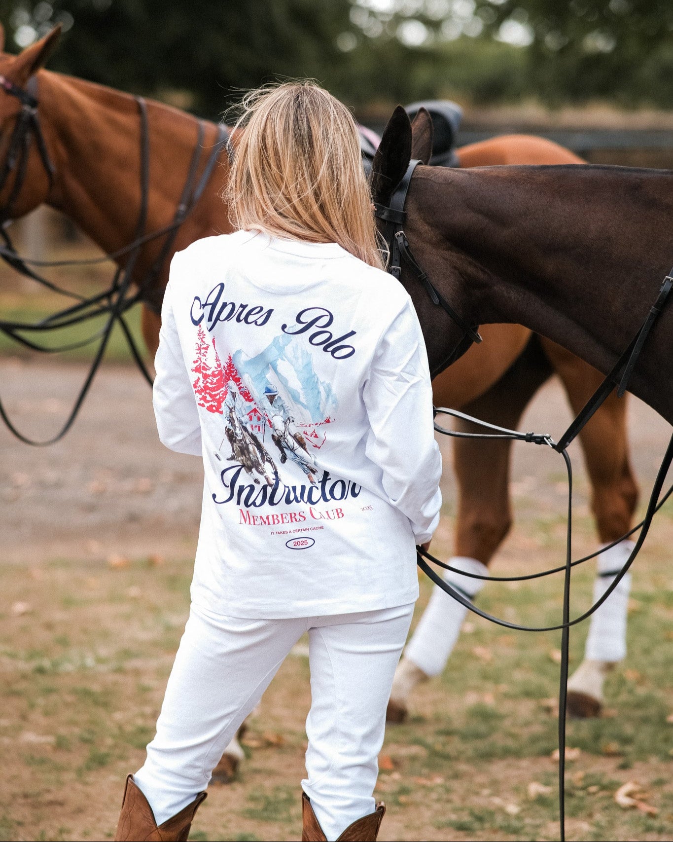 Snow Polo Long Sleeve Tee