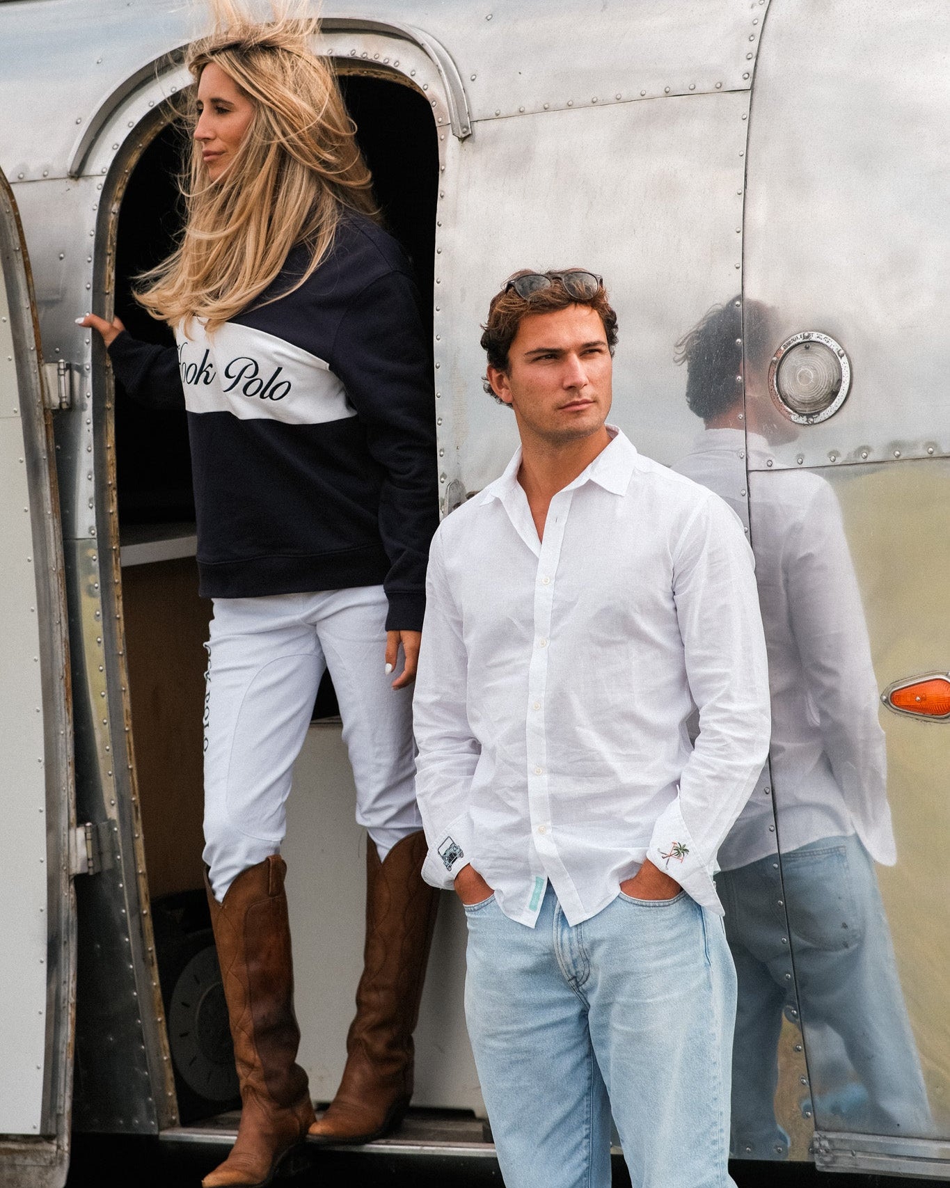 White Cotton/Linen Shirt