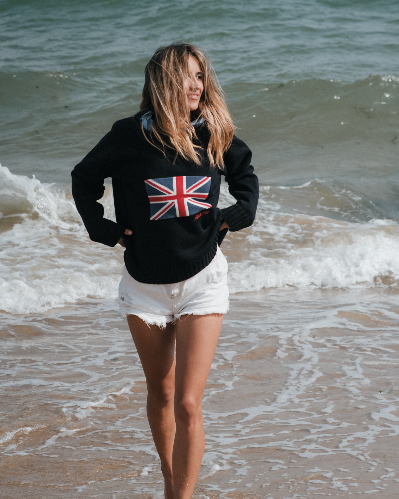 Union Jack Navy Knit (Unisex)