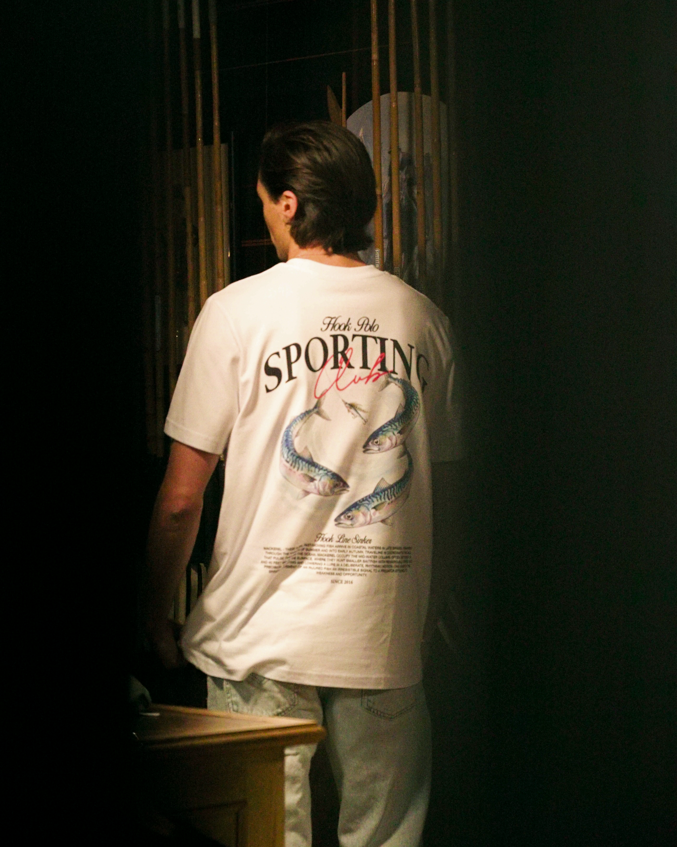 Hook Line Sinker Tee - White