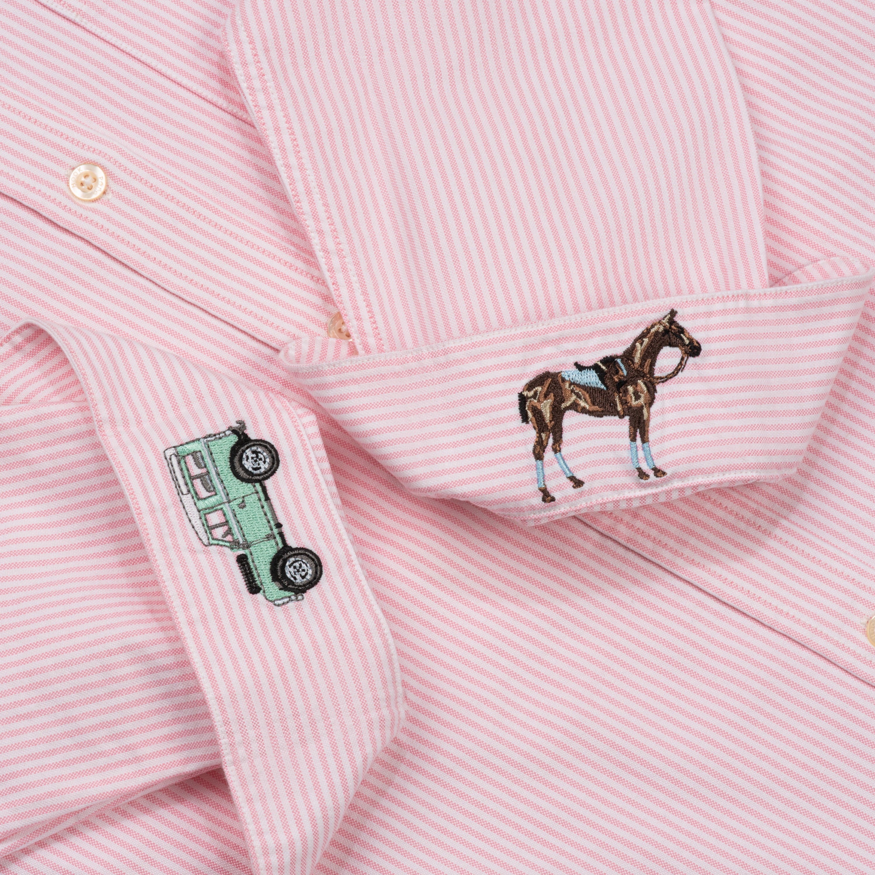 Striped Pink Oxford Shirt