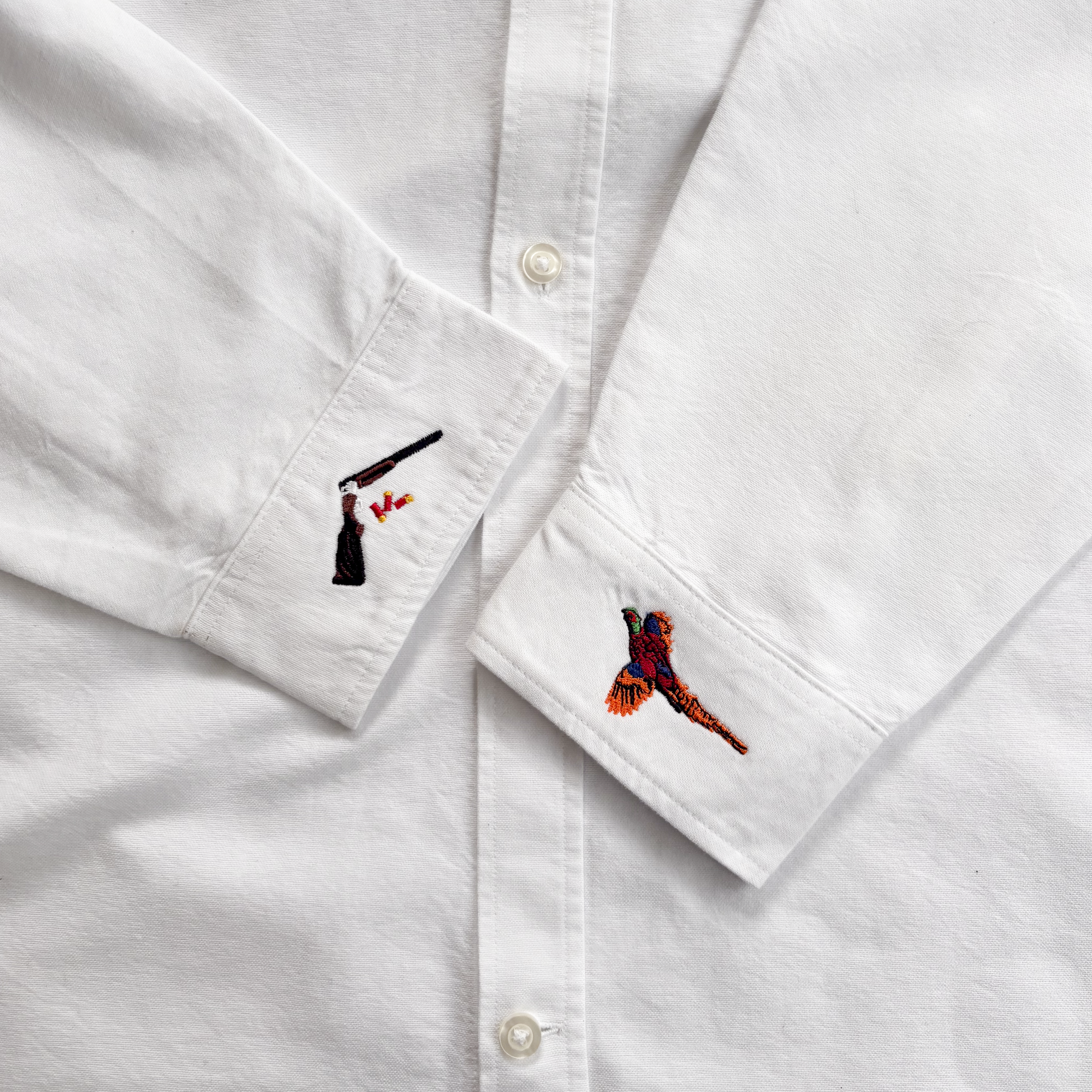 Pheasant Shoot Oxford Shirt - White