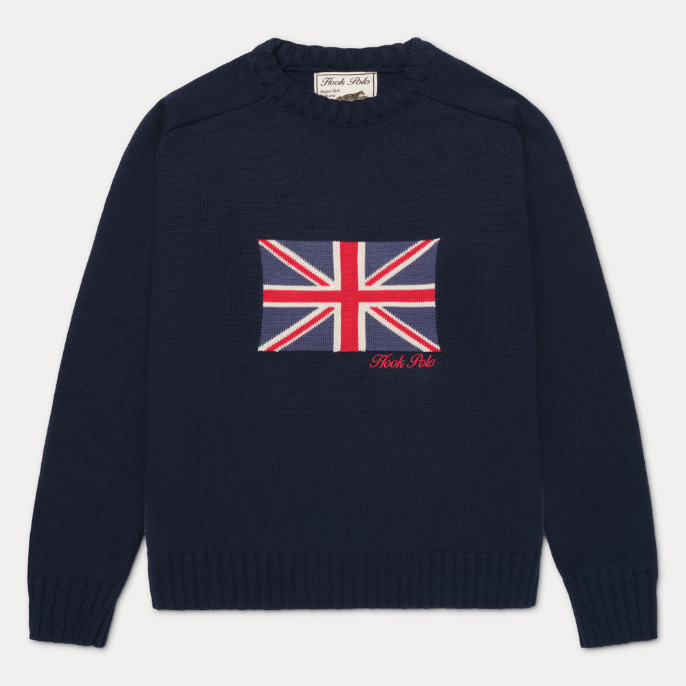 Union Jack Navy Knit (Unisex)