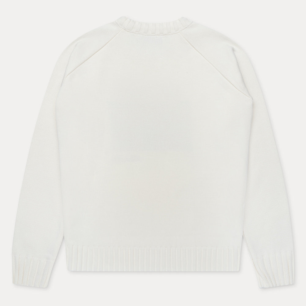 Union Jack White Knit (Unisex)