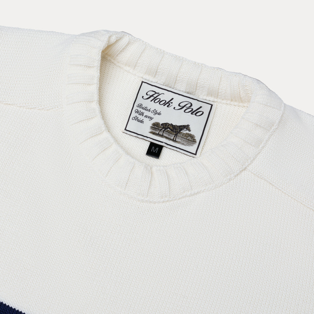 Union Jack White Knit (Unisex)