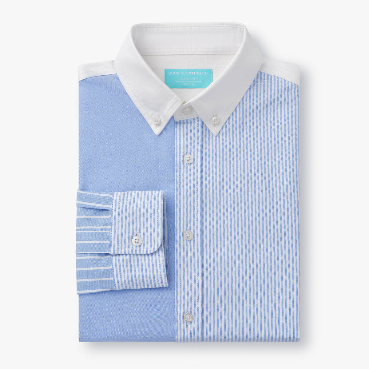 Multi Striped Blue Oxford Shirt
