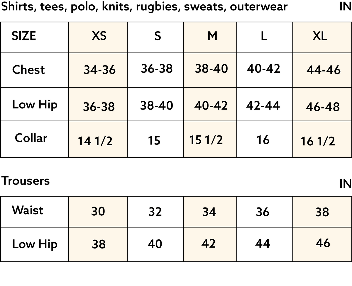 Size guide