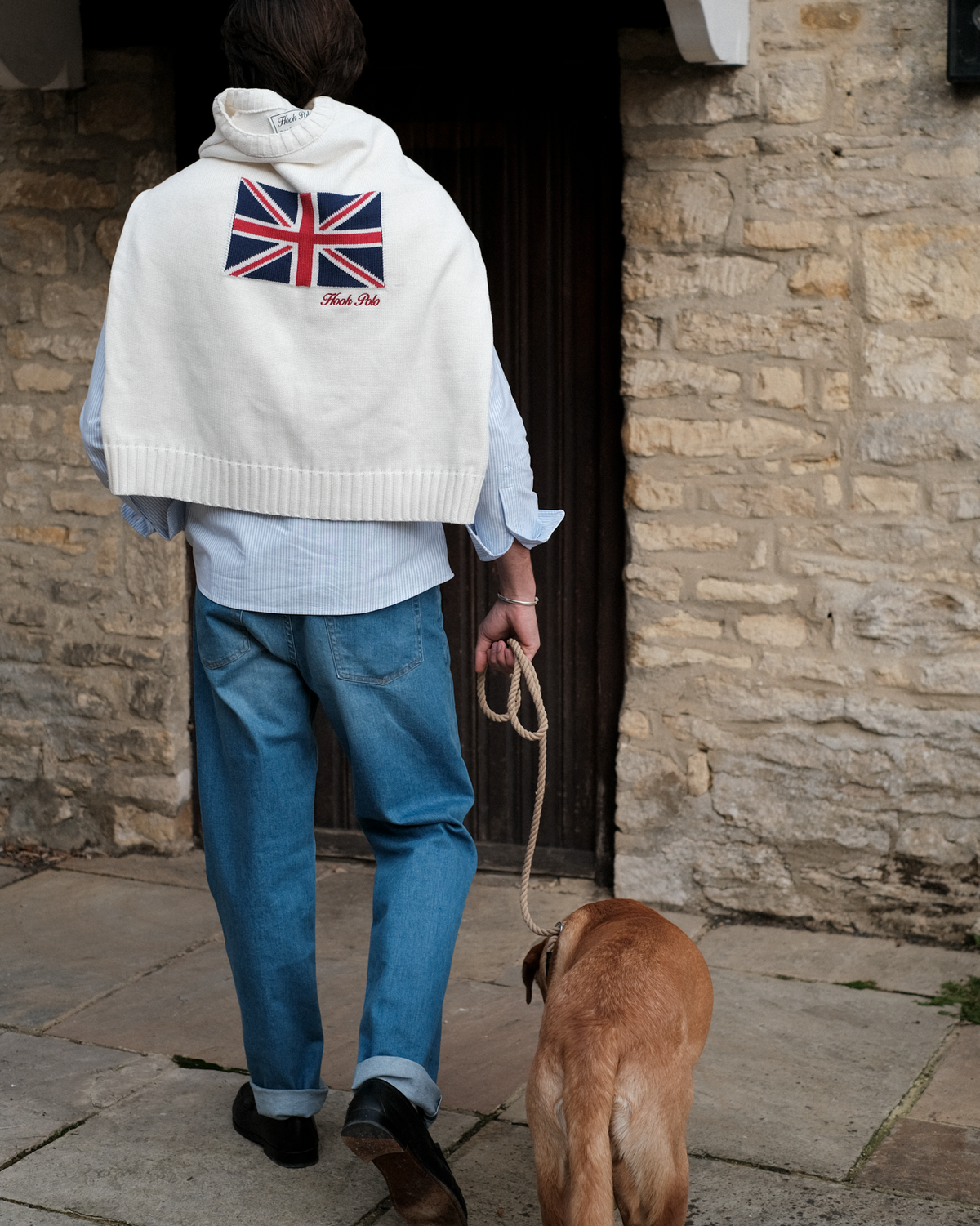 Union Jack White Knit (Unisex)