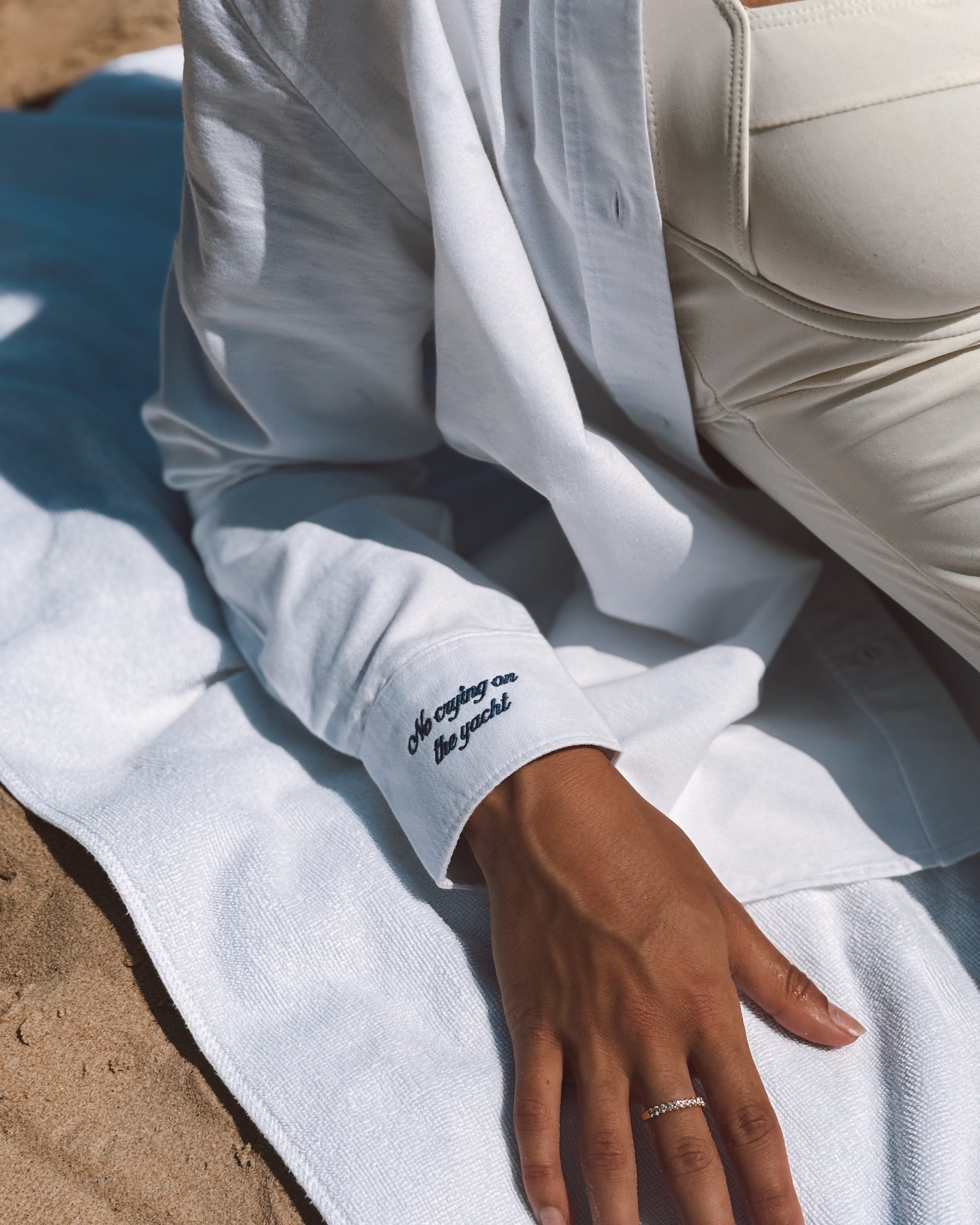 Ladies Yacht Oxford Shirt - White