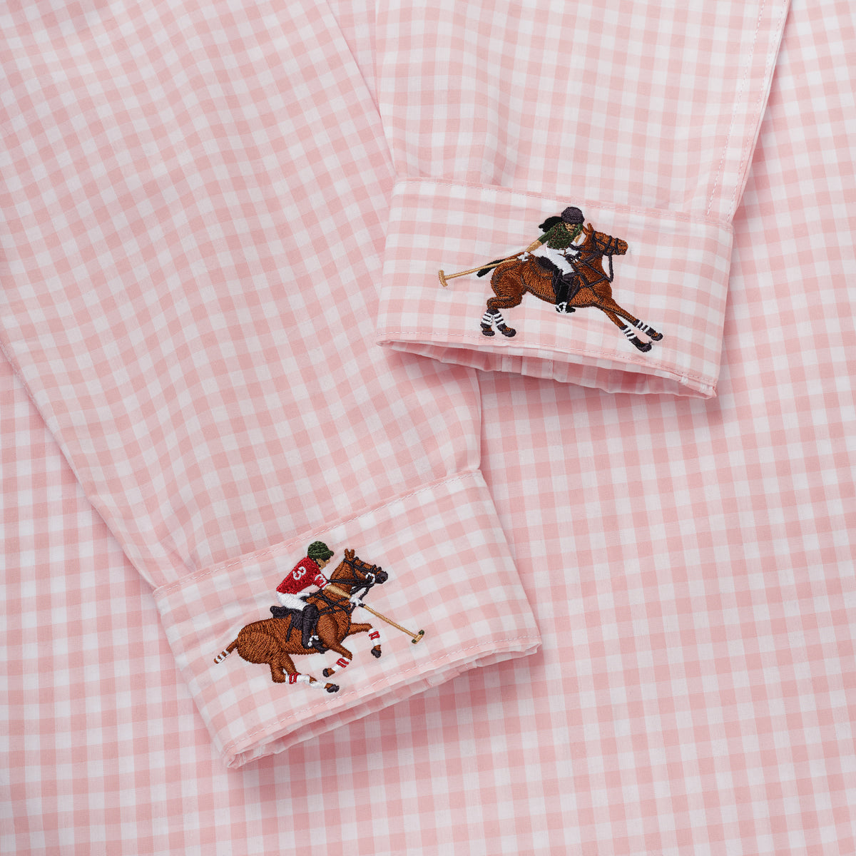 Pink Checked Poplin Shirt - Women’s