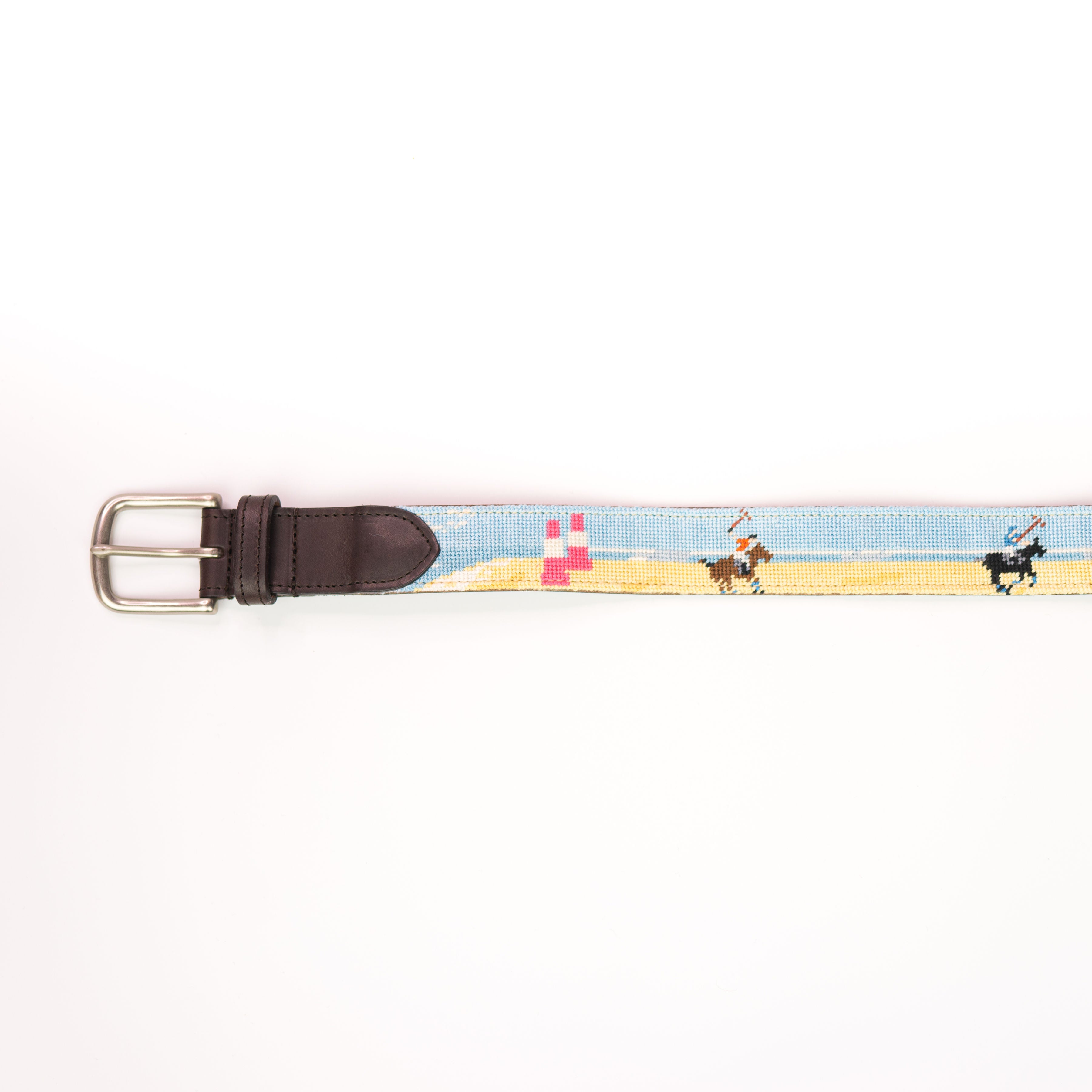 Needlepoint Belt - Beach Polo