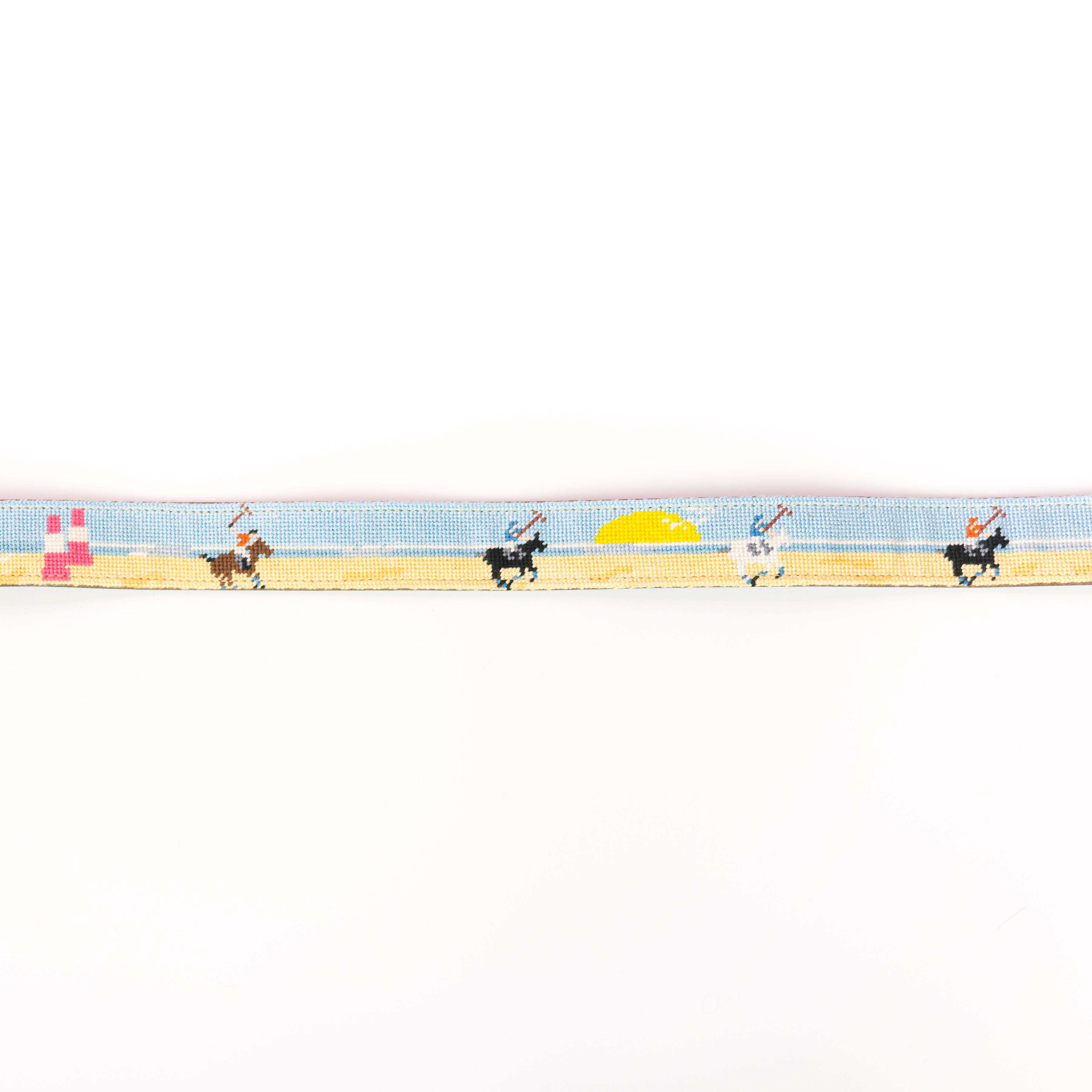 Needlepoint Belt - Beach Polo