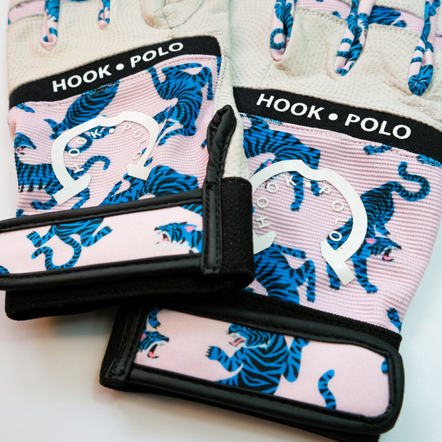 Polo Gloves - Pink Tigers