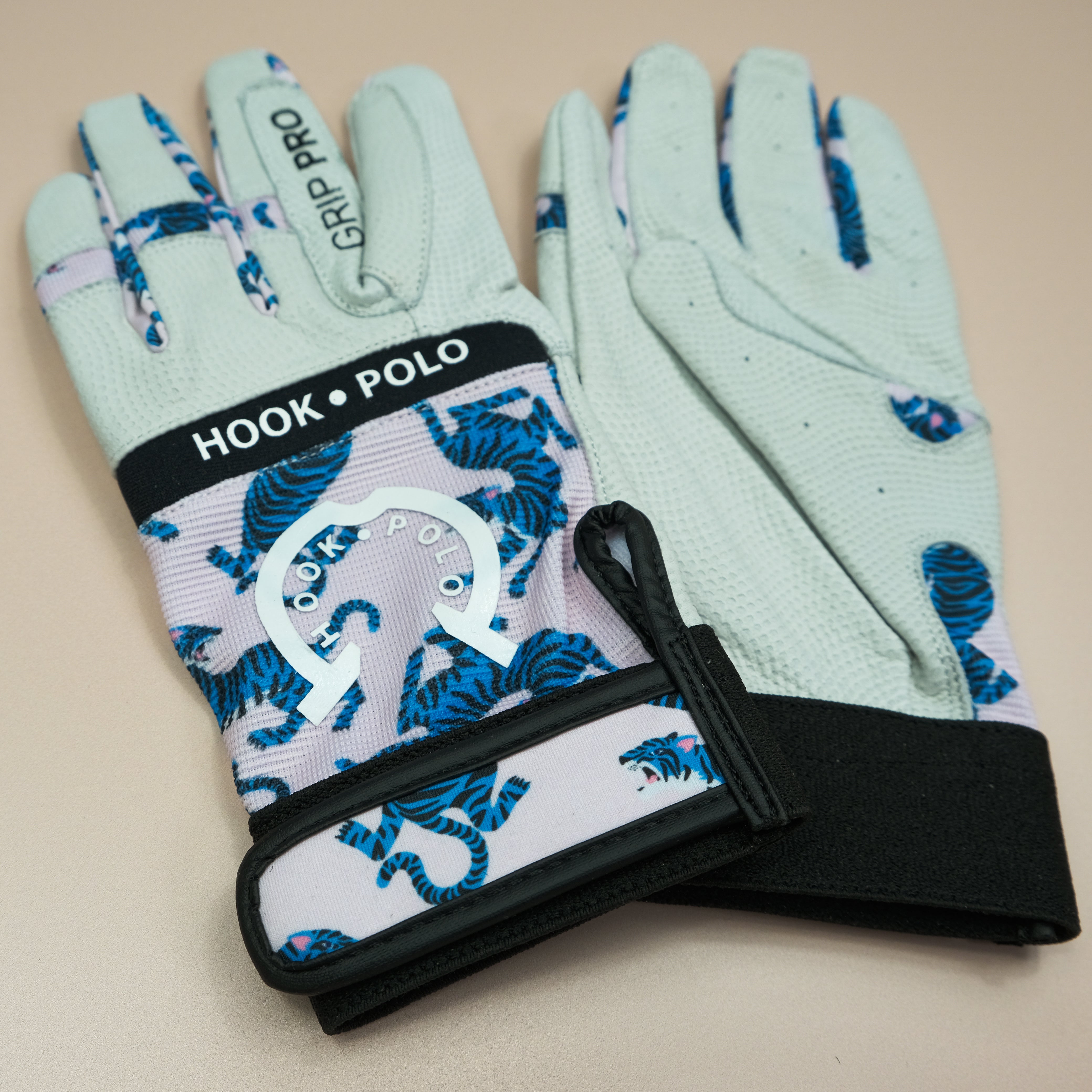 Polo Gloves - Pink Tigers