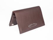 Travel Wallet - Brown Leather Crocodiles
