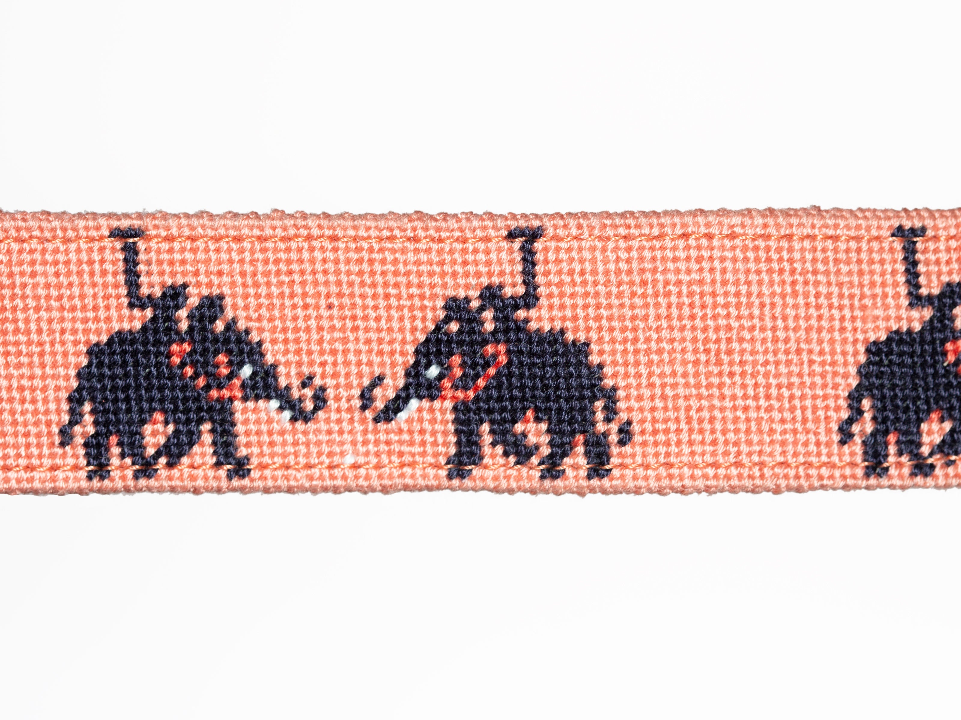 Needlepoint Belt - Elephant Polo