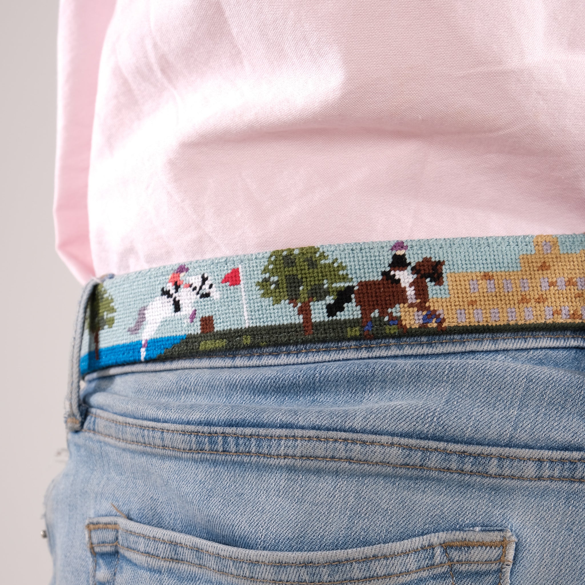 Needlepoint Belt - Badminton