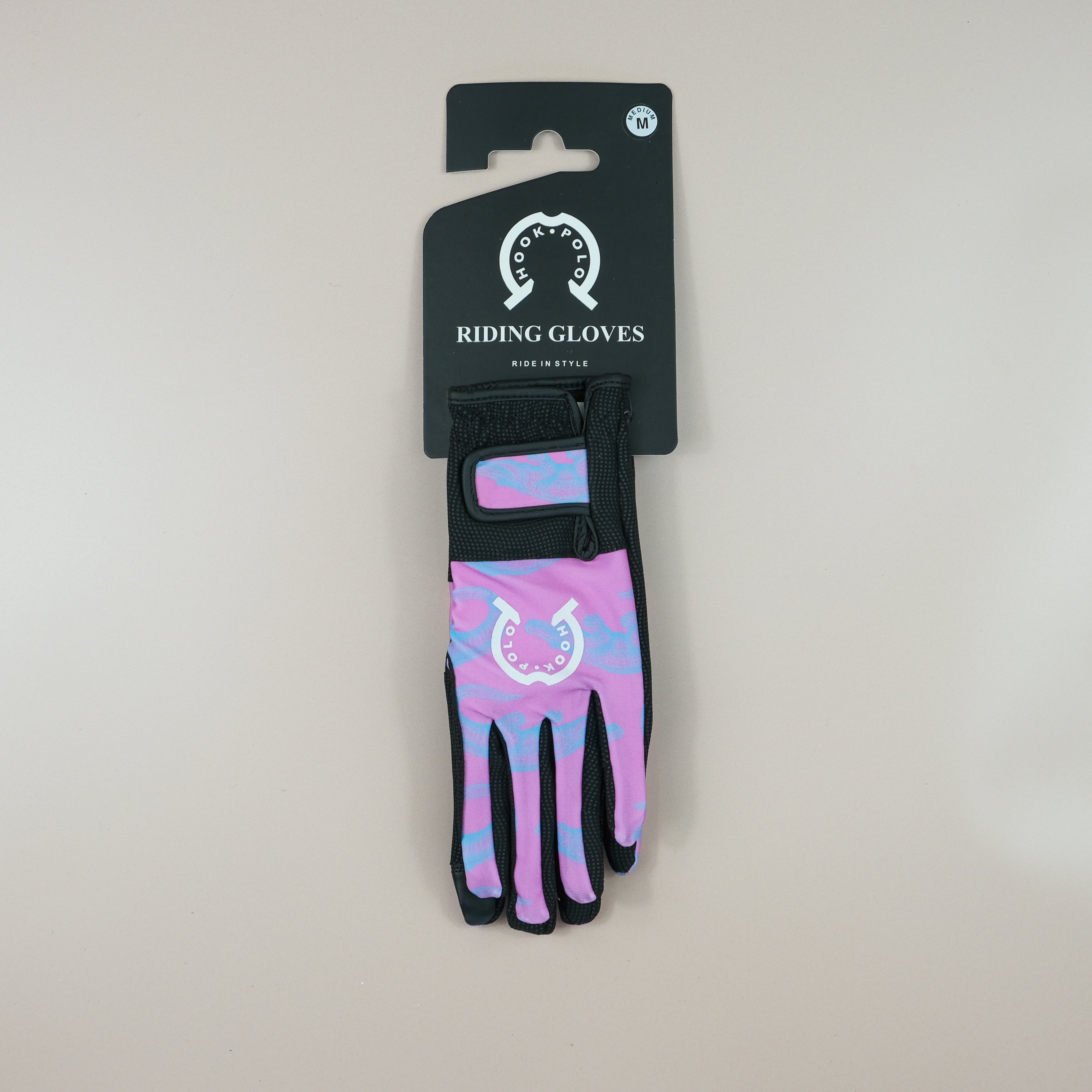 Riding Gloves - Pink Crocodiles