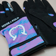 Black Pittards Polo Gloves - Crocodiles