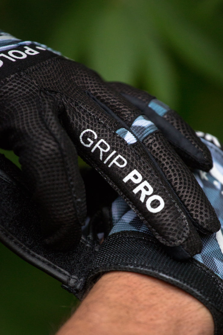 Black Pittards Polo Gloves - Digital Grey