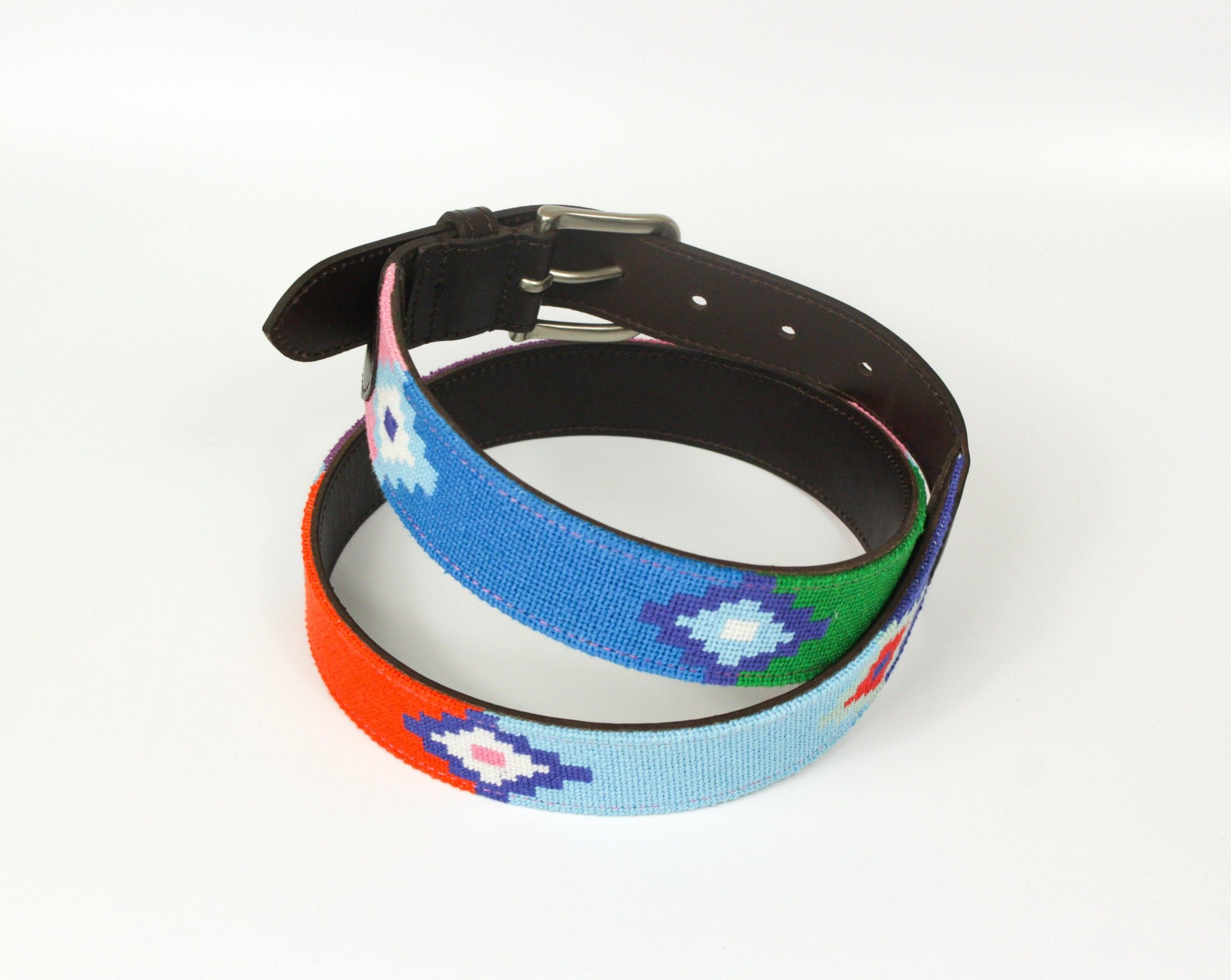 Needlepoint Belt - Vibrant Gaucho